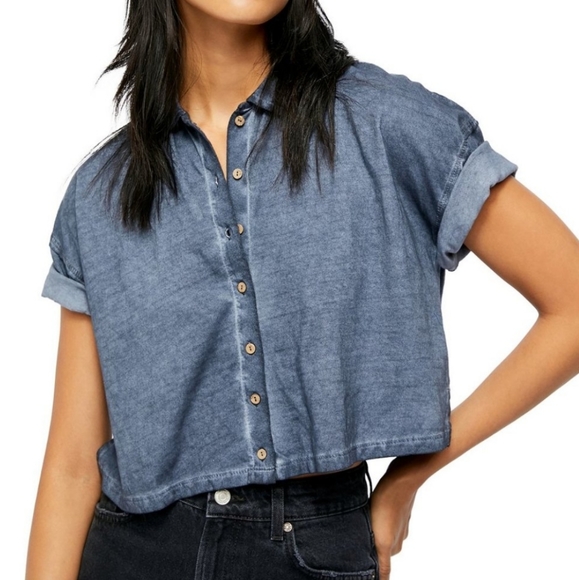 Free People Weekend Rush Navy NWT XS - Picture 9 of 9